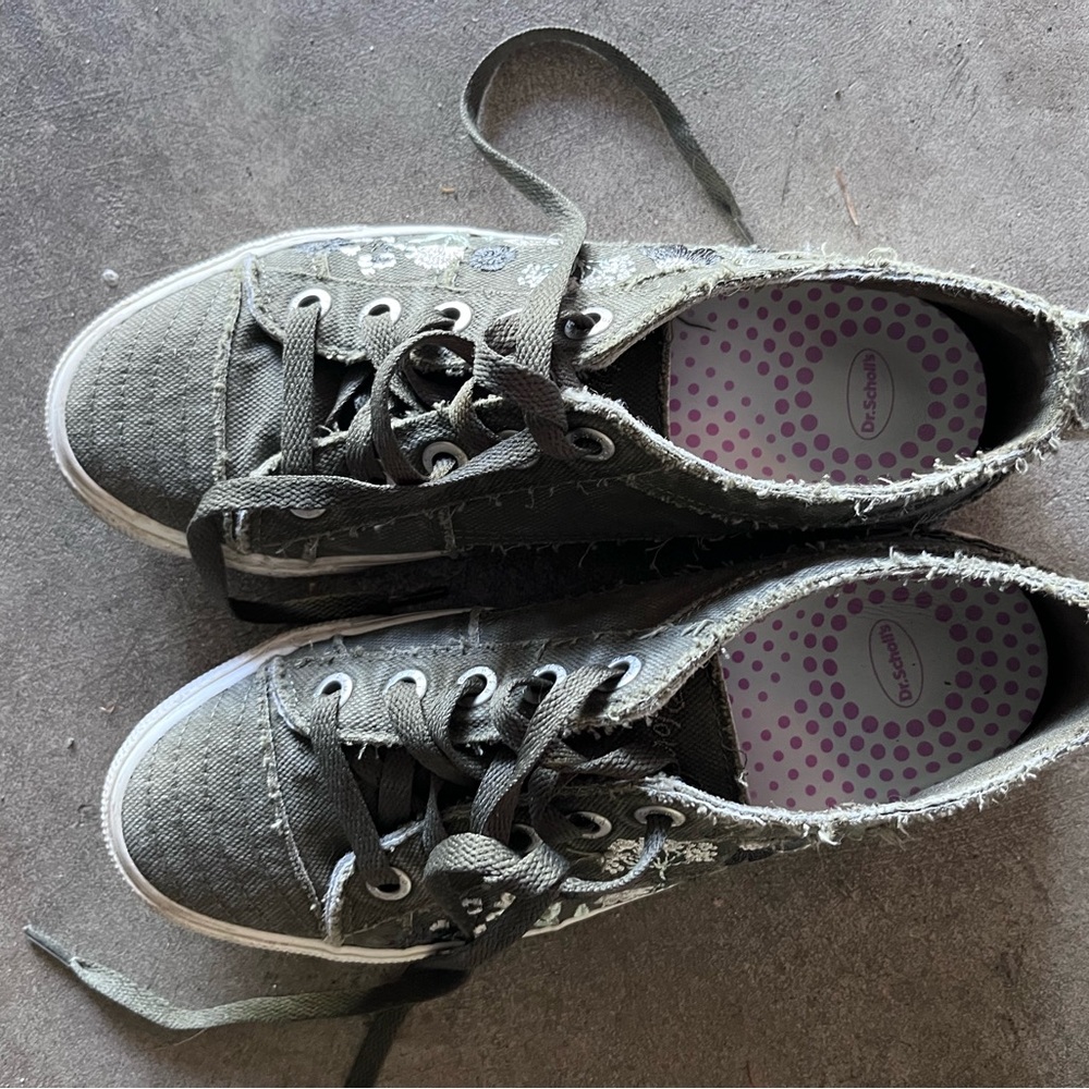 Blowfish Army Green Canvas Sneakers